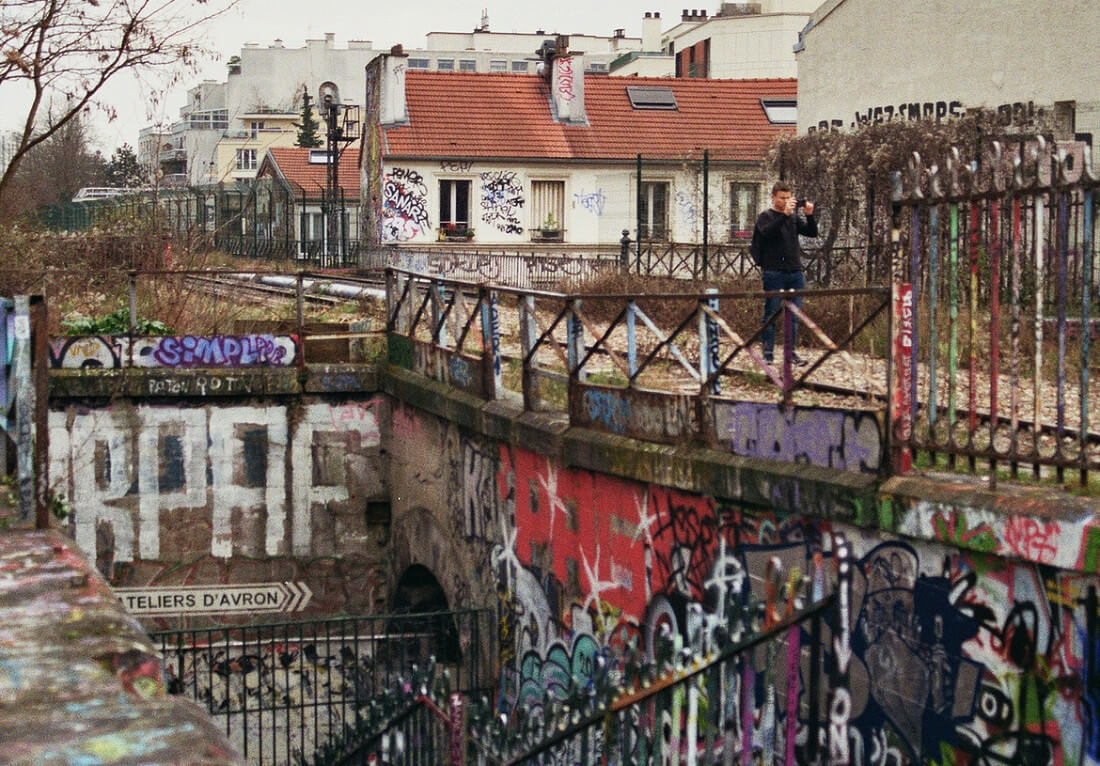 Schoolreis Parijs Petite Ceinture Streetart 