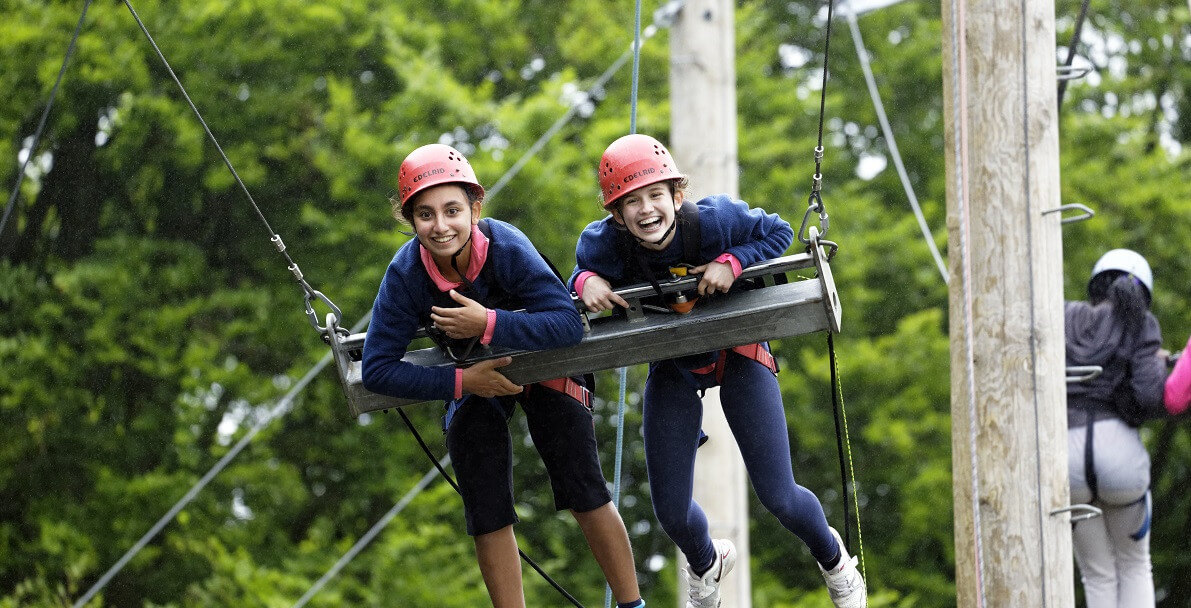 PGL Park zipline op schoolreis
